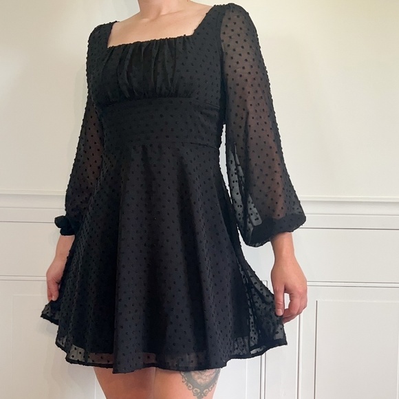 SHEIN A-line puff sleeve XS dress - Picture 1 of 5